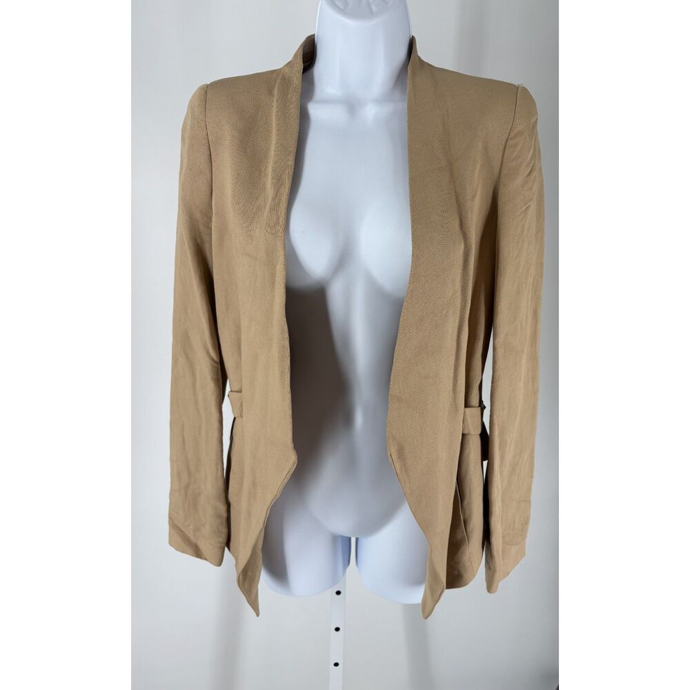 Zara Basic Camel Open Front Blazer Jacket Women’s… - image 1